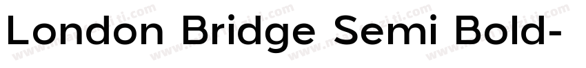 London Bridge Semi Bold字体转换